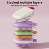 Food Grade Plastic Ice Maker with Sealed Lid Ice Cube Tray Storage Box Push Release Odorless Summer Cooling Ice Maker for Kitchen
