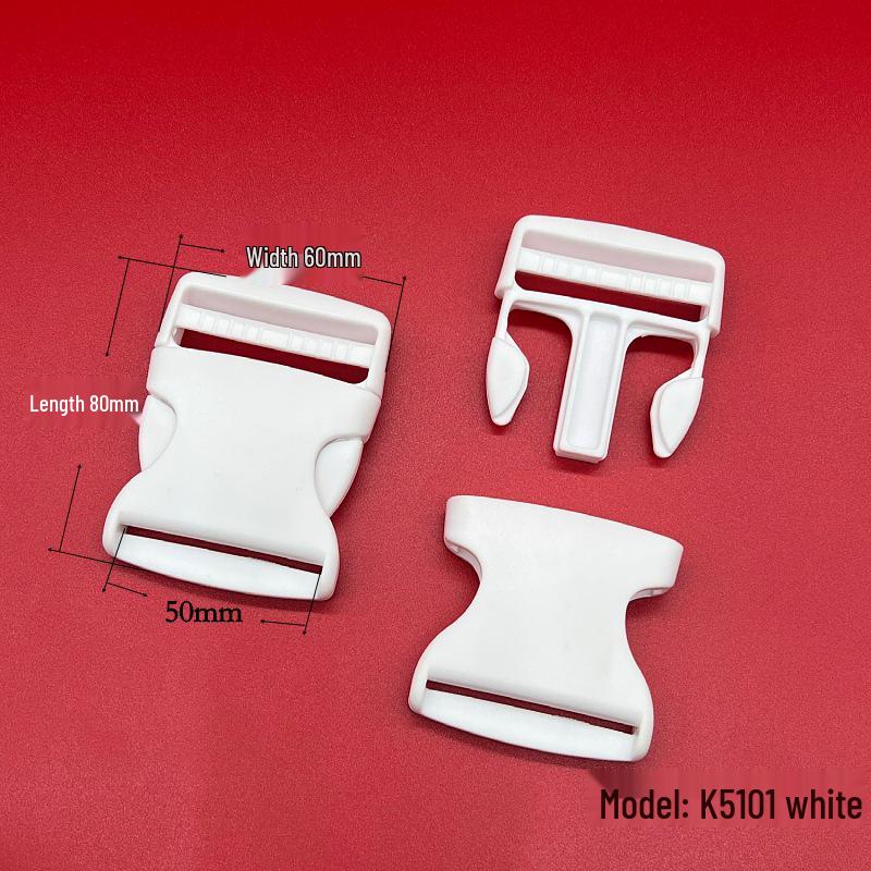 High-Quality White Plastic Snap Buckle for Backpacks and Schoolbags
