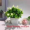 Flowers Eighteen Simulated Daisy Pine Cone Artificial Green Plant Potted Plant