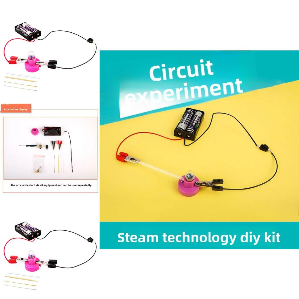 Simulated Light Bulb Circuit Experimental Material Set Children Puzzle Toys For Kids Science Education And Creativity