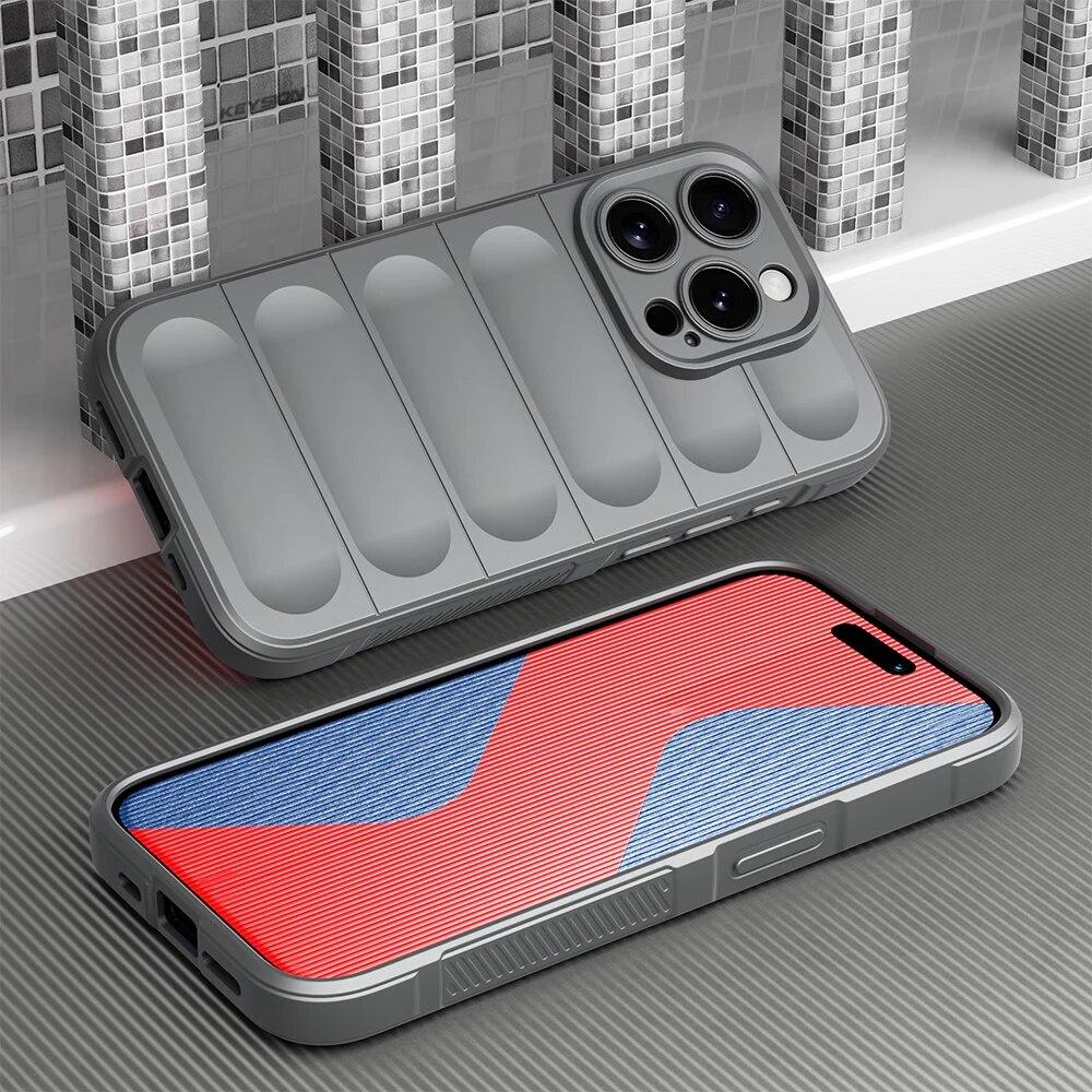 

Противоударный чехол KEYSION для iPhone 15 Pro Max 15 Plus, мягкий силиконовый противоскользящий чехол для задней панели телефона iPhone 14 Plus 12 13 Pro Max for iPhone 13