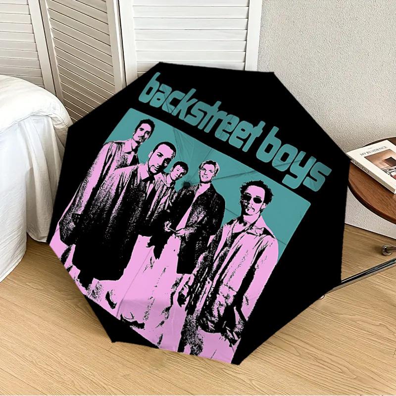 1pc Backstreet Boys Automatic Folding Umbrella, Portable Collapsible Design, Casual Outdoor Accessory L1127077