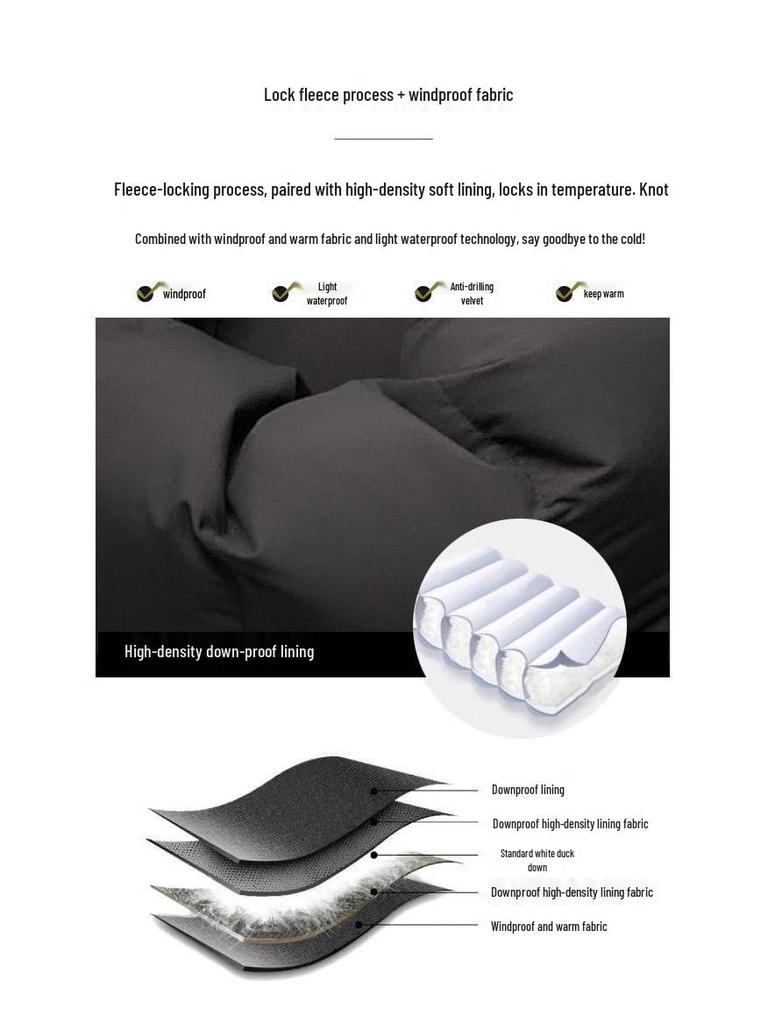 2025 Unisex Over-the-Knee Thick Down Jacket In 90% White Duck Down, Winter Couples' Style