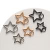 5pcs Pentagram Metal Ring Spring Clasp Star Shape Clasp Connection Buckle for DIY Jewelry Making Keychain Pendant Accessories