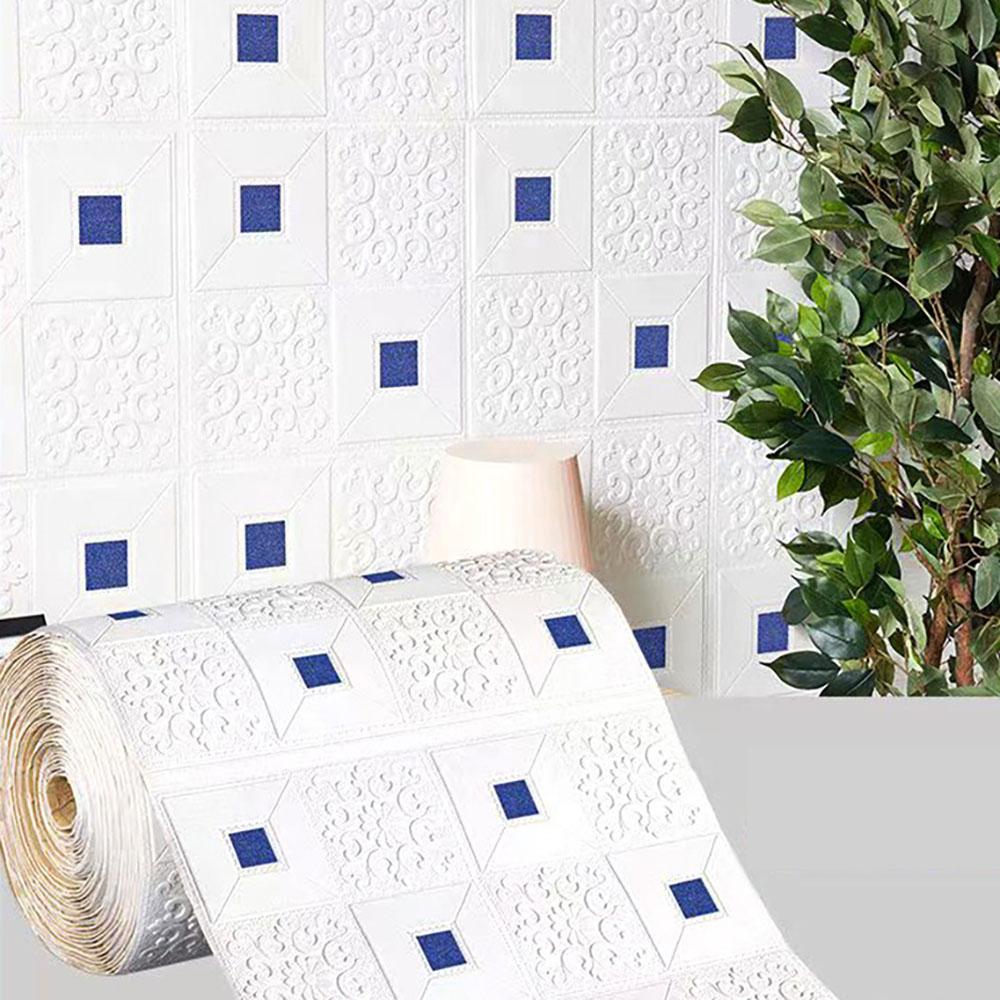 3D brick pattern decoration waterproof moisture-proof and mildew proof wall panel wallpaper DIY bedroom kitchen background wall