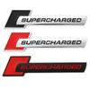 3D ABS Car Logo Supercharged Emblem Decal Car Fender Sticker Trunk Badge
