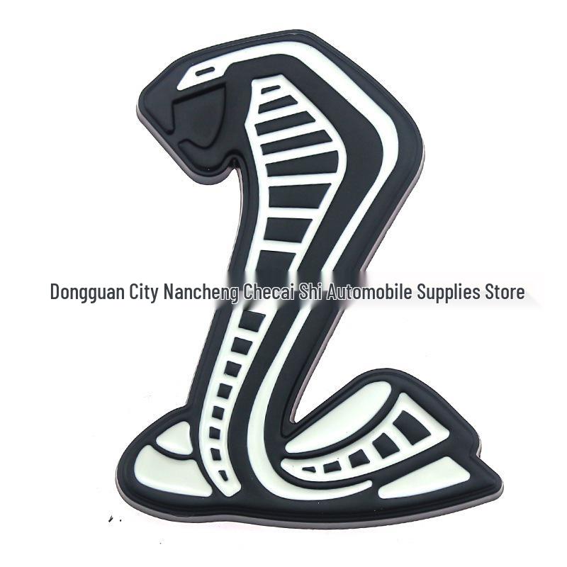 Ford Mustang GT500 Metal Car Decals: Cobra & Shelby GT Emblems