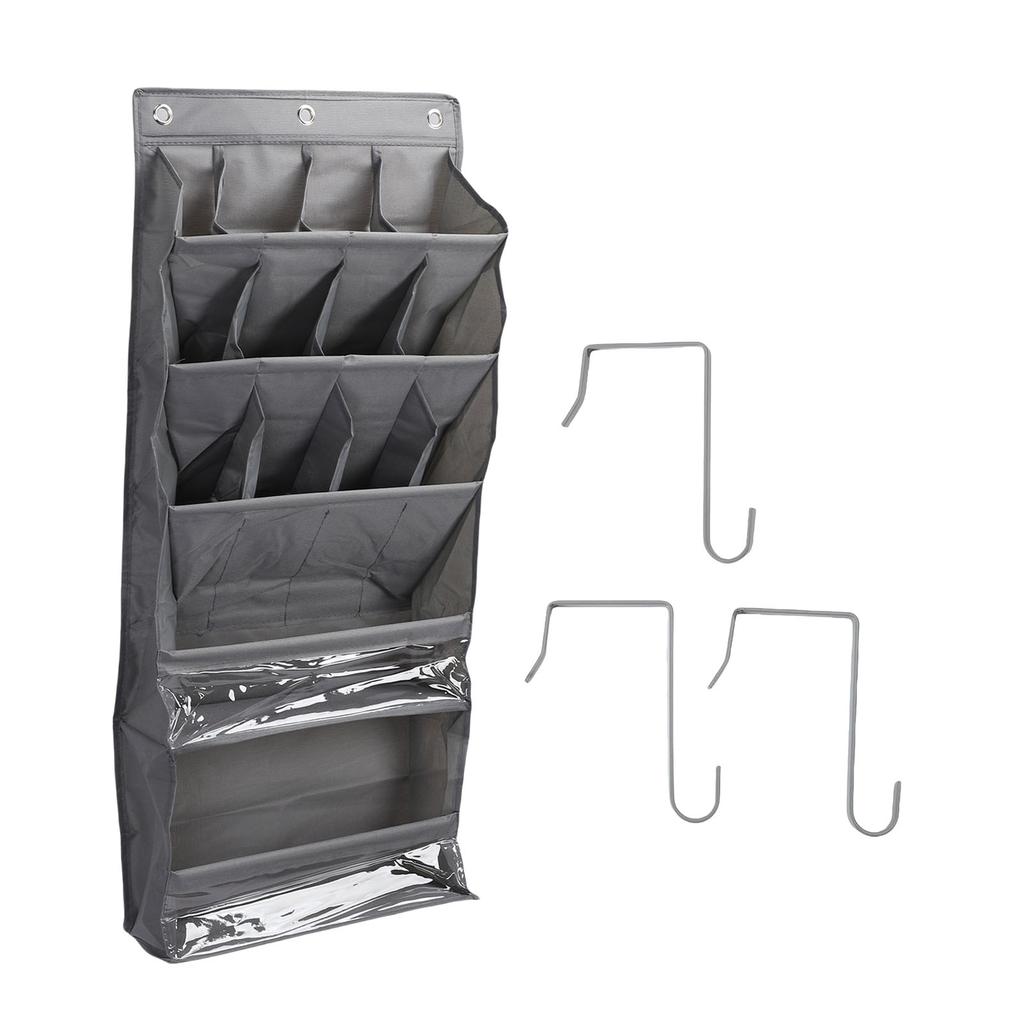 Over The Door Shoe Bag Breathable Space Saving Hanging Storage Holder with Pockets Hanging Shoe Rack for Closet Multi