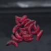 50Pcs Fishing Tackle Artificial Bait Silicone Worm Lures Durable Soft Fishing Lure