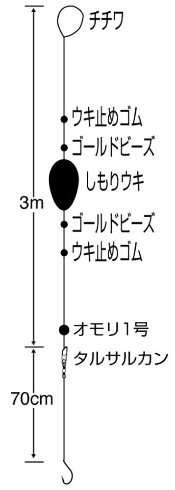 SASAME W-661 Ukiuki Embankment Gomoku for Reel Rod L