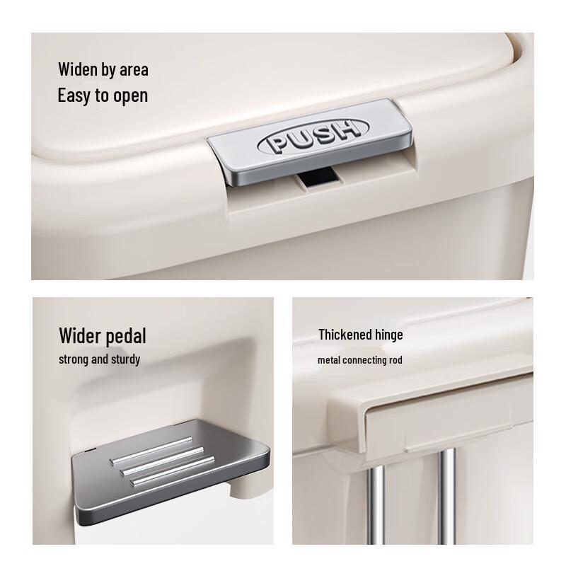 Mayflower koš na odpad s pedálem s dvojitým otevíráním