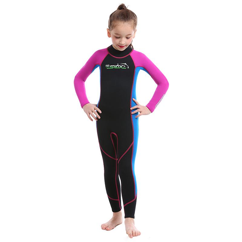SLINX Kids' Long Sleeve Sun Protection Swimsuit for Snorkeling & Diving