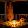 Hollow Flower Solar Fence Lights Waterproof Garden Lanterns Decorative Deck & Patio Lighting, for Yard Garden Outdoor Walkway