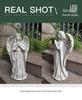 European Angel Girl Resin Sculpture for Garden Decor