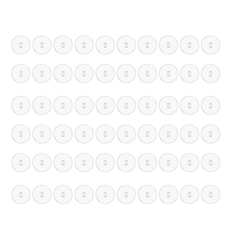 652F 60Pieces Adhesive Ceiling Hooks Hangers for Easily Hanging No Tools Required for Seasonal and Daily Use