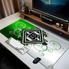 Green And Silver Abstract   Mouse pad Office Desk Mat, Gaming Mouse Pad Mousepad, keyboard pad,Heavy-Duty Non-Slip Rubber Backing, Gift