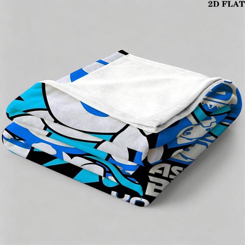 1PC ASTRO BOT Custom Name Patterned Flannel Blanket Suitable For All Seasons for Home Decor Warmth and Comfort Gifts Holiday Present
