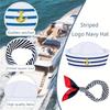 Sailor Hat Captain Navy Hat and Scarf Set Unisex Costume Photo Props Mardi Gras Party Funny Cosplay Supplies Stage Performs Acce