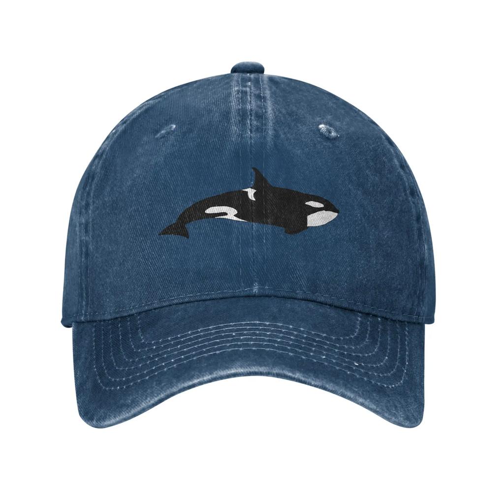 Killer Whale (Orcinus Orca) Denim Cap Casual Baseball Caps Adjustable Hat Summer Unisex Baseball Hats