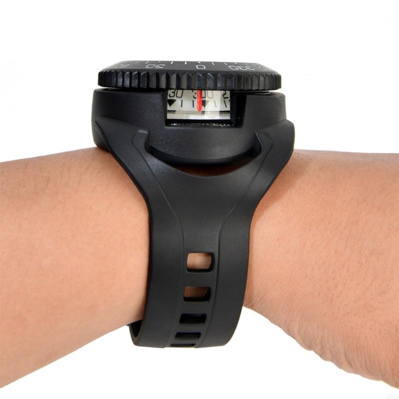 Waterproof Wrist Compass Outdoor Navigation Watch Portable Wrist Mounted Compass For Hiking Camping Survival Activities
