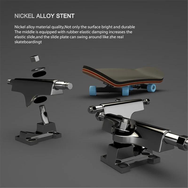 Wooden Finger Skateboard 5-Layer Maple Wood Bearing Alloy Wheels Professional Portable Mini Fingertip Skate Toy for Kids Adults