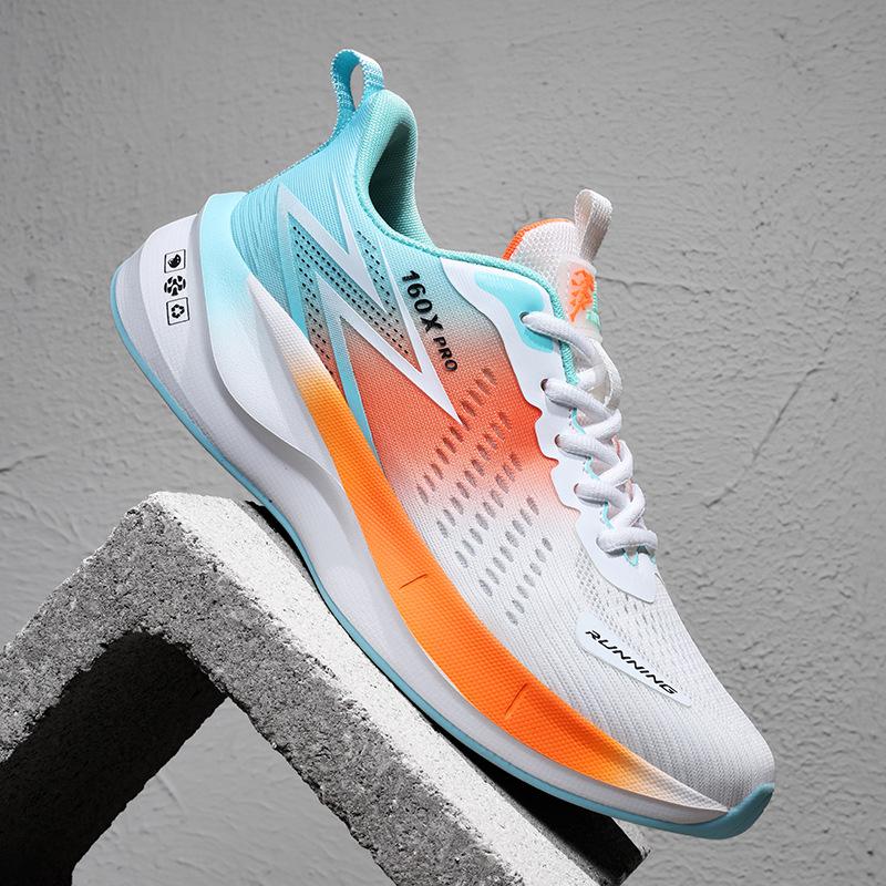 

2025 новые ультралегкие сетчатые дышащие гоночные кроссовки из ледяного шелка мужские нескользящие студенческие повседневные спортивные туфли 48 большой размер 48