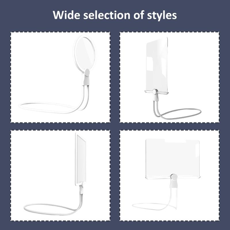 3X Handsfree Magnifying Glass for Reading Neck Wear Magnifier Flexible Magnifier with LED for Senior Repair