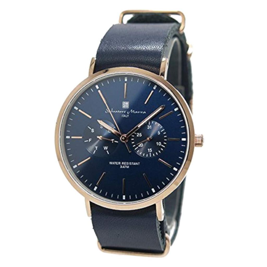 Salvatore Marra Quartz Unisex Watch Navy SM15117-PGNVPG