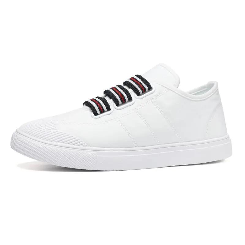 Fashion Canvas Sneakers Summer Korean Style Round Toe Slip-on Men's Casual Shoes Low Price Breathable Trends 2025 Non-leather Male Shoe