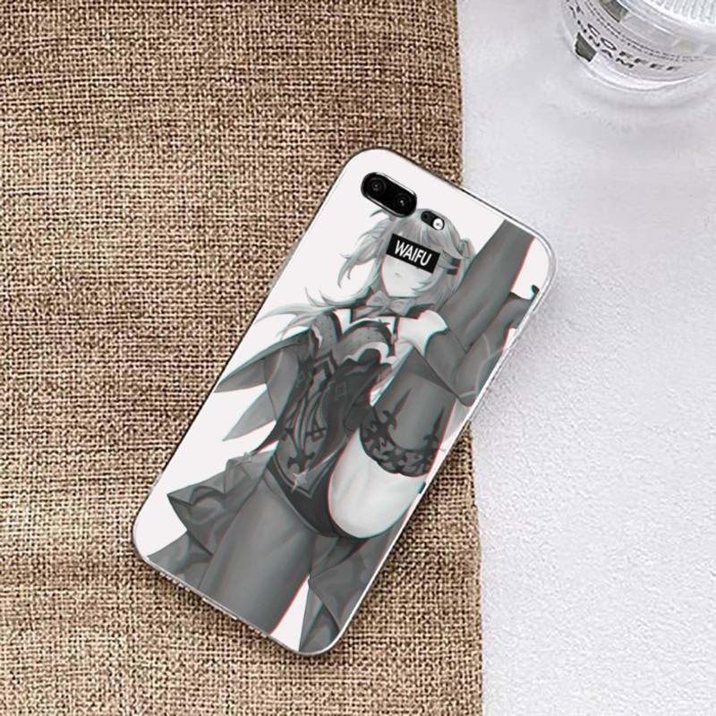 Hentai Harajuku Anime Girl Case Phone Case For Huawei P50 P40 P30 Pro Mate 40 30 Pro Nova 8 8i Y7P Honor Transparent Phone Cover