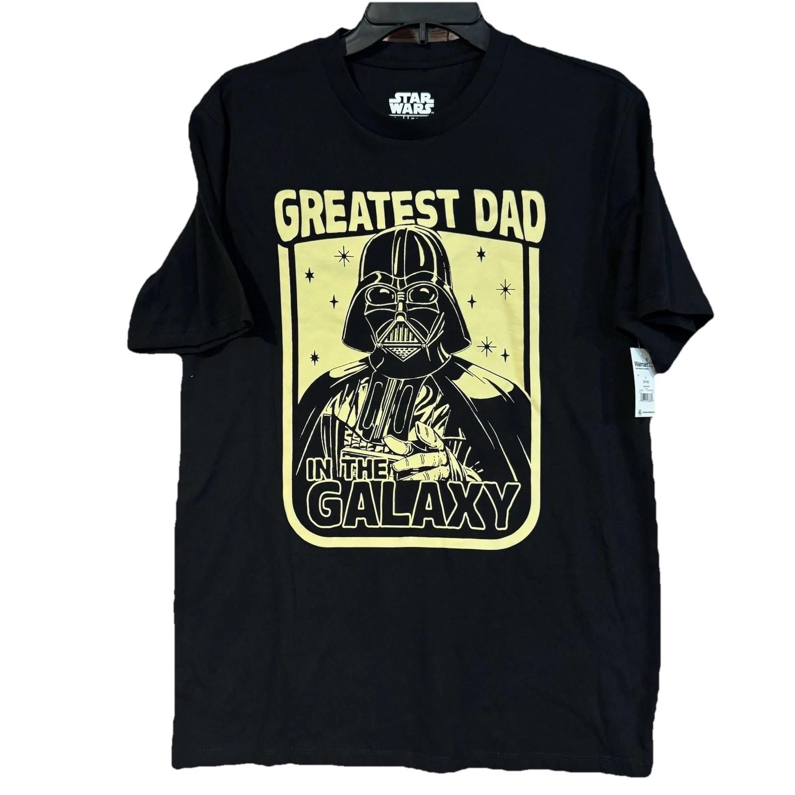 Star Wars Darth Vader Shirt Mens Small S Greatest Dad In The Galaxy NWT Mad Engi Unisex T-Shirt XXXL