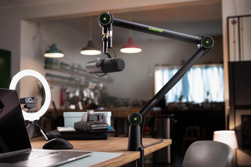 Shure by Gator Desktop Microphone Arm Stand Arm Length Max 94cm 360 Degree Rotating Base SH-BROADCAST1 [Audio Recording/Video Distribution/Video