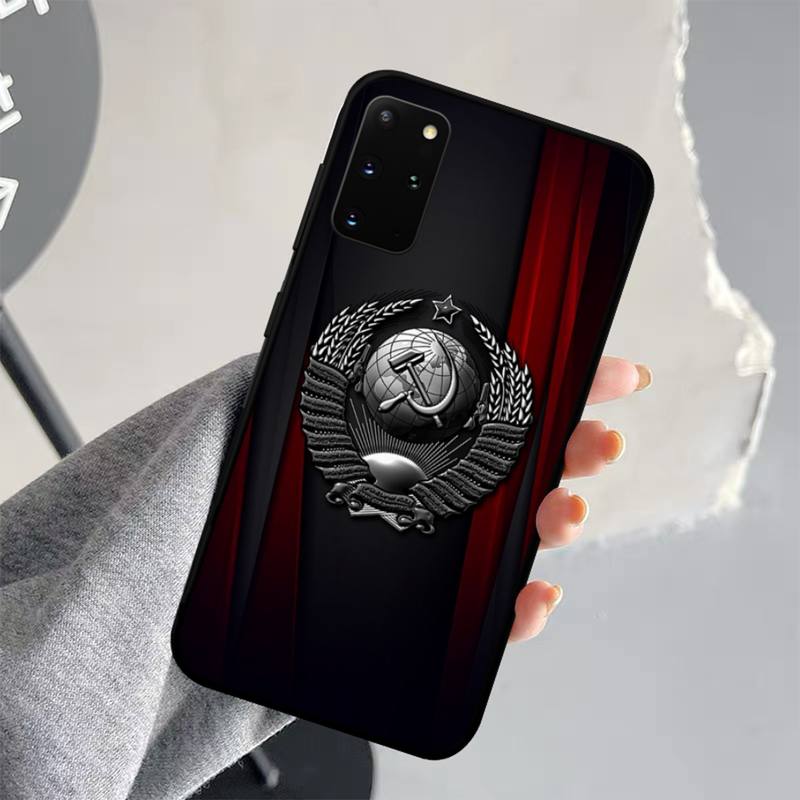 Vintage USSR CCCP Phone Case for Samsung S21 S10 Lite S20 Ultra S9 S8 Plus S7 S6 edge S5 cover