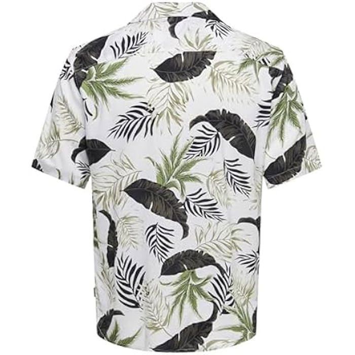 T-shirt - ONLY &amp; SONS - Onswayne Life AOP SS Noos - Viscose - Bronze - Manches Courtes