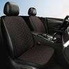 New Linen Car Seat Cushion Three Piece Set, Four Season Universal Anti Slip Five Seat Backrest Car Seat Cushion, Summer Cushion