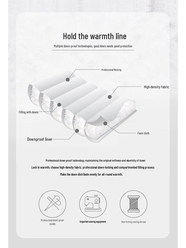 Damen Langer Winter-Daunenmantel mit Kapuze und Gürtel