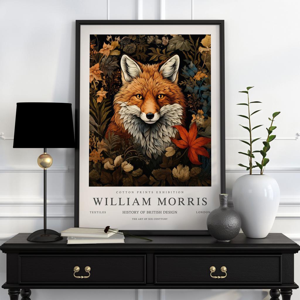 Neutral William Morris Poster Picture Botanical Animals Canvas Prints Vintage Wall Art Decorations for Living Room Exhibition