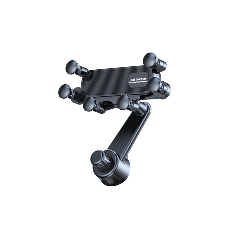 Six-Point Gravity Car Phone Holder with Anti-Shake Hook for Air Vent.