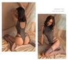 Yi Yue Lingerie: Sexy Open Crotch Ice Silk Bodysuit with Hollow Design (Model 8407)