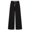 MO&Co. Drawstring Double-Waist Straight Leg Casual Pants