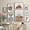 Sun Leaves Rainbow Abstract Geometry Boho Nordic Wall Art Painting Gallery Posters And Prints Wall Picture For Living Room Decor