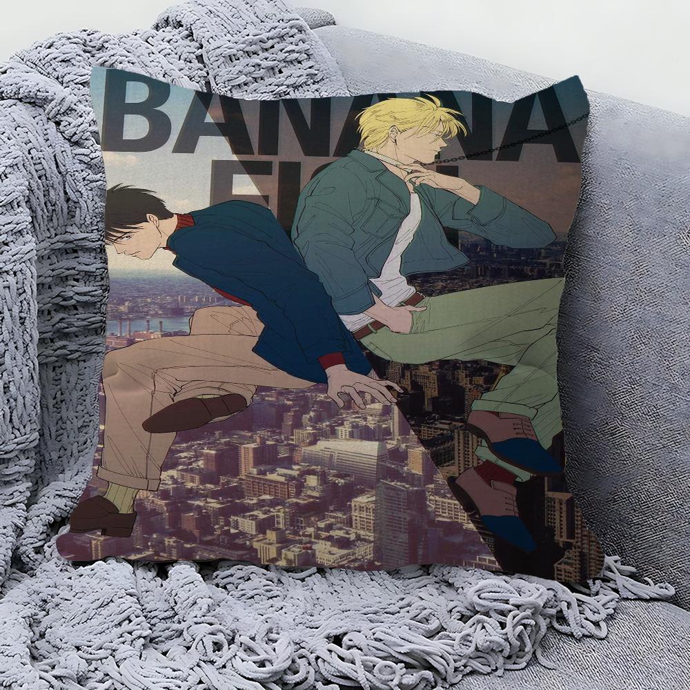 BANANA FISH Pillowcase Toon Gift Cushion Cover Bedroom Home Sofa Chair Seat Decor Pillow Case