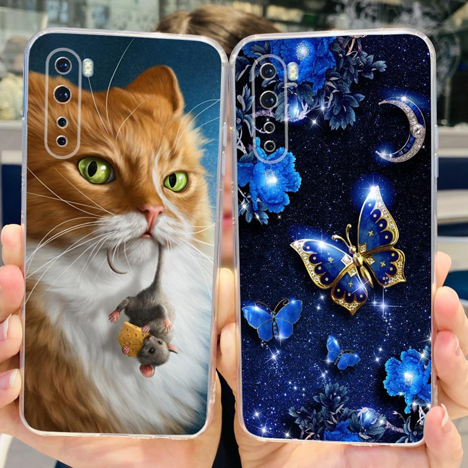 For OnePlus Nord Case 1+Nord AC2001 AC2003 Cute Cat Cartoon Cover Soft Silicone Phone Case For One Plus 8 Nord 5G Oneplus Z Bags