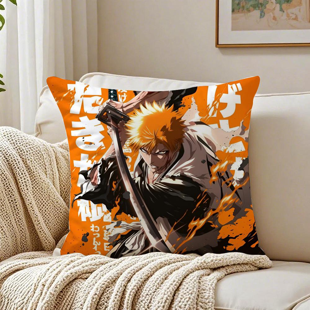 Anime Supernatural BBLEACH Cushion Cover Pillowcase Antidustmite Living Room Sofa Decor Cushion Room