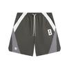 Li Ning Badfiv Series Seven City Collaboration Lockere Colorblock Sportliche Freizeitshorts Herrenshorts Schwarz Off-White Rauchgrau AKST821-2
