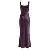 2026 French Square Neck Slim Backless Mermaid Evening Gown with Lace-Up Back
