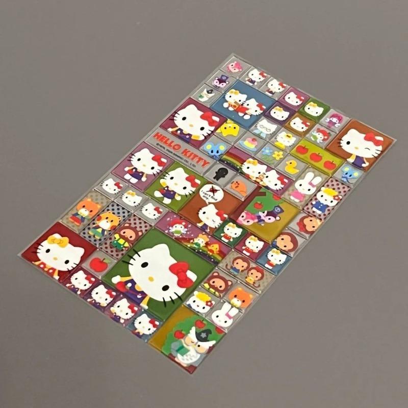 Hello Kitty Cute Fashion Cartoon Stickers Student DIY Cute Phone Case Stationery Water Cup Decoration Women Supplies Wholesale