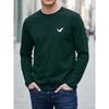 2026 Nouveau T-shirt Homme Manches Longues Impression d'Oiseaux 3D Coupe Ample Décontractée Col Rond Confortable Sportif Décontracté et Élégant Haut