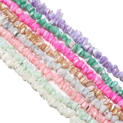 110PCs Natural Colored Horseshoe Snail Irregular Shaped Piece For DIY Necklace Bracelet Earrings Jewelry Making