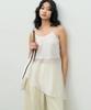 Make A Toast Asymmetrical Frill Sleeveless Top White Mbesto015Wh